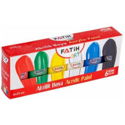 FATİH AKRİLİK BOYA 6 RENK FA555005 75ML
